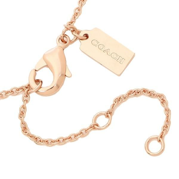 コーチ ネックレス アクセサリー COACH 91431 RGD SIGNATURE PAVE BAR NECKLACE レディース ペンダント ROSE GOLD 詳細画像