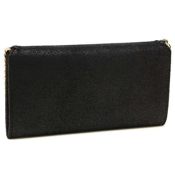 ステラマッカートニー 財布 STELLA McCARTNEY 430999 W9355 1000 FALABELLA ファラベラ レディース 長財布 無地 BLACK 黒 詳細画像