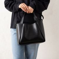 ステラマッカートニー バッグ STELLA McCARTNEY 513860 W8542 1000 ECO SOFT ALTER NAPPA エコソフトアルターナッパ 2WAYバッグ レディース トートバッグ 無地 BLACK 黒