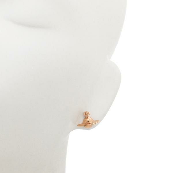 ヴィヴィアンウエストウッド ピアス アクセサリー VIVIENNE WESTWOOD 62010038 G002 724499B/3 ソリッド オーブ SOLID ORB EARRINGS ピンクゴールド 詳細画像