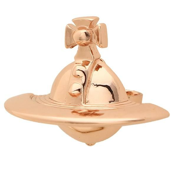 ヴィヴィアンウエストウッド ピアス アクセサリー VIVIENNE WESTWOOD 62010038 G002 724499B/3 ソリッド オーブ SOLID ORB EARRINGS ピンクゴールド 詳細画像