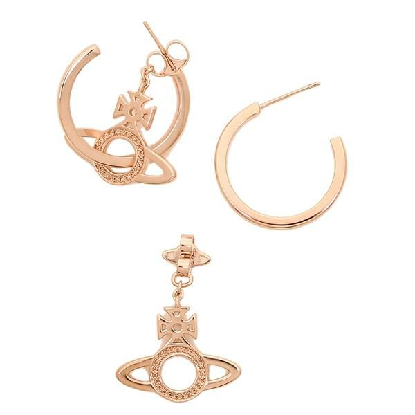 ヴィヴィアンウエストウッド ピアス アクセサリー VIVIENNE WESTWOOD 62010105 G103 ミランダ MIRANDA EARRINGS レディース ピンクゴールド 詳細画像