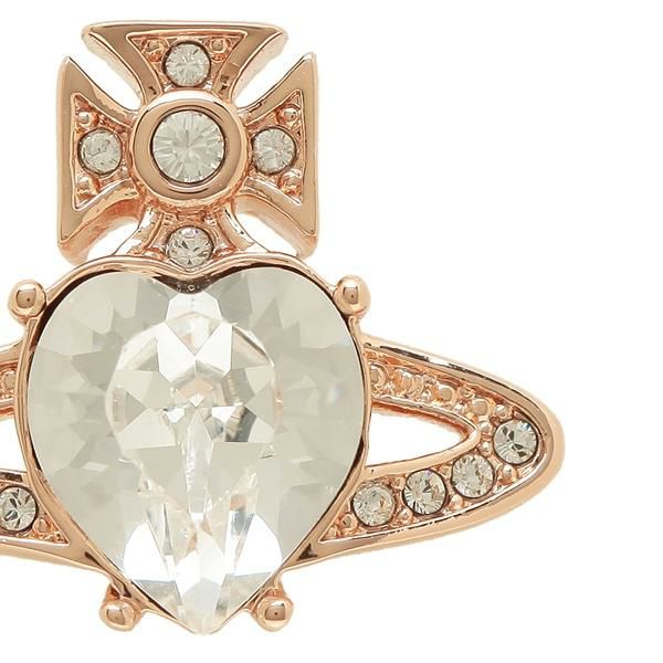 ヴィヴィアンウエストウッド ピアス アクセサリー VIVIENNE WESTWOOD 62030011 G112 ARIELLA EARRINGS アリエラ レディース PINK GOLD/WHITE CRYSTAL 詳細画像