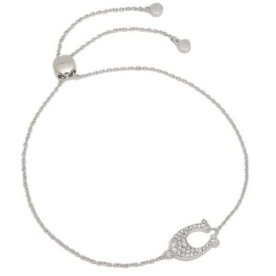 コーチ ブレスレット アクセサリー アウトレット Coach F Slv Open Circle Slider Bracelet レディース バングル Silver Axes