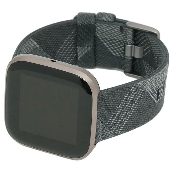 フィットビット 時計 Fitbit FB507GYGY FRCJK VERSA2 スマートウォッチ レディース メンズ グレー/ブラック 詳細画像