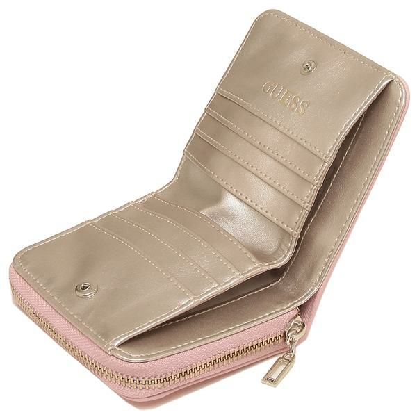 ゲス 財布 GUESS VG718041 BLUSH レディース 二つ折り財布 ミニ財布 無地 BLUSH 詳細画像
