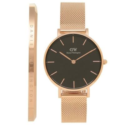 ダニエルウェリントン 時計 Daniel Wellington Dw Dw Petite ペティット 36mm メッシュ クォーツ レディース メンズ 腕時計 ウォッチ ローズゴールド ブラック Axes