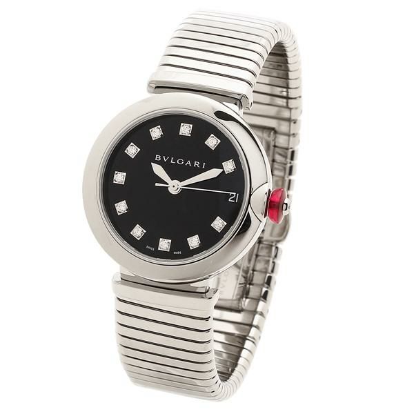 ブルガリ 時計 BVLGARI LU33BSSD/11.T 33MM ルチェア トゥボガス レディース腕時計ウォッチ ブラック/シルバー  【お取り寄せ商品】 詳細画像