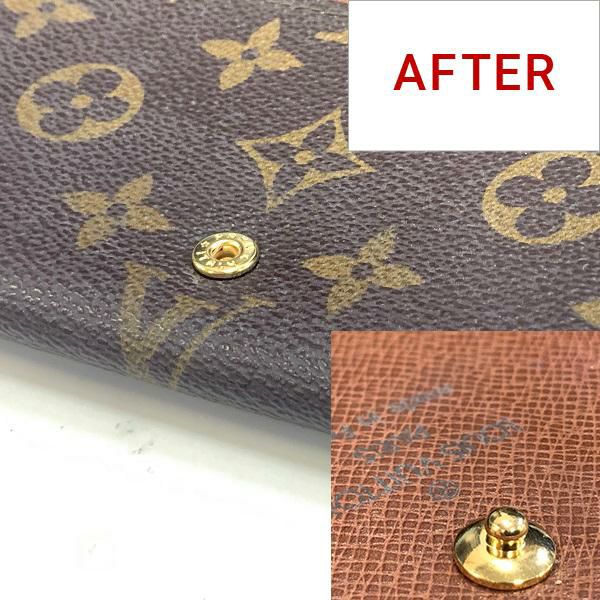 【財布修理】スナップボタンの交換（両側） 詳細画像