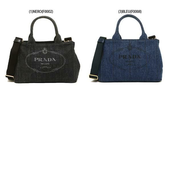 プラダ トートバッグ ショルダーバッグ カナパ デニム レディース PRADA 1BG439 AJ6 詳細画像