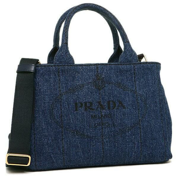 プラダ トートバッグ ショルダーバッグ カナパ デニム レディース PRADA 1BG439 AJ6 詳細画像