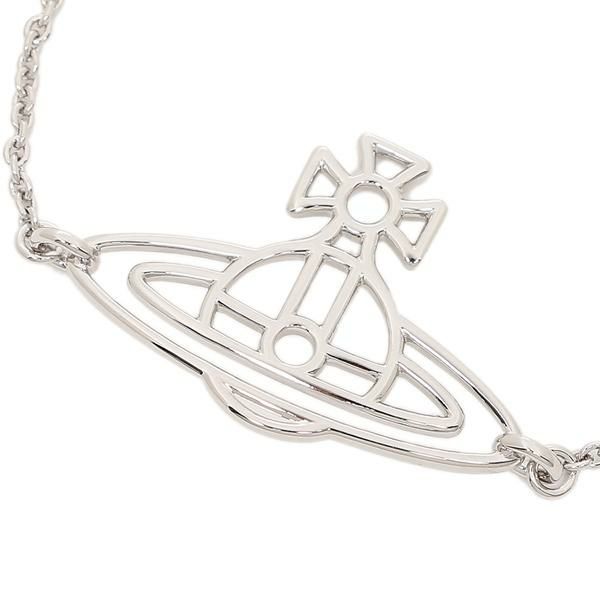 ヴィヴィアンウエストウッド ブレスレット アクセサリー VIVIENNE WESTWOOD 61020139 W003 THIN LINES FLAT ORB BRACELET オーブ レディース バングル PALLADIUM 詳細画像