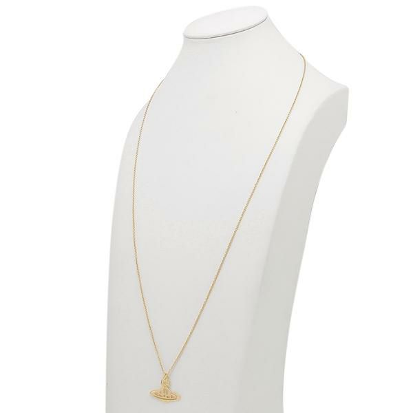 ヴィヴィアンウエストウッド ネックレス アクセサリー VIVIENNE WESTWOOD 63020259 R001 THIN LINES FLAT ORB PENDANT オーブ レディース ペンダント GOLD 詳細画像