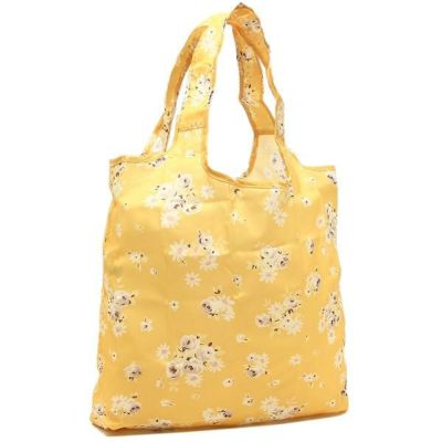 返品ok キャスキッドソン バッグ Cath Kidston Foldaway Shopper Daisy Rose レディース トートバッグ 折りたたみ エコバッグ Soft Yellow 白 対応 春夏新作 Axes