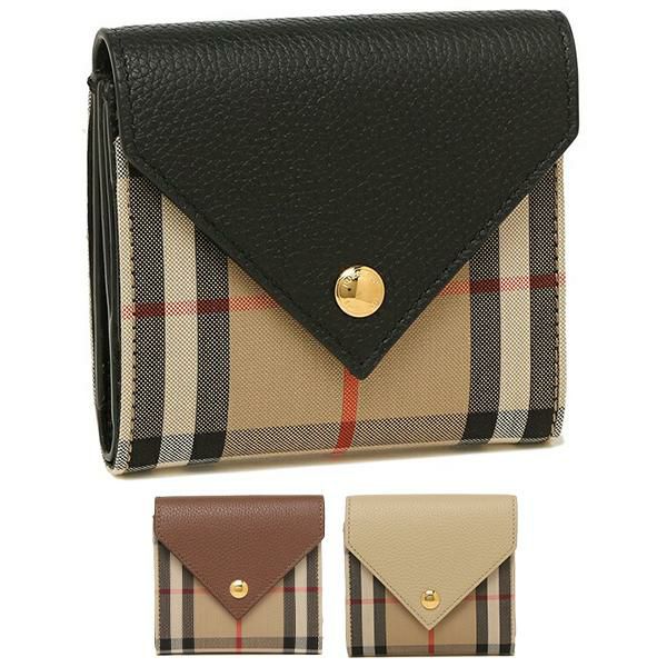 バーバリー 二つ折り財布 リラ ヴィンテージチェック レディース BURBERRY 8026116 8026115 8026114