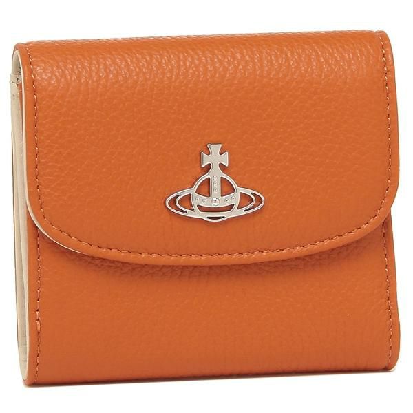 ヴィヴィアンウエストウッド 財布 VIVIENNE WESTWOOD 51070026 41082 F401 MEDIUM WALLET WITH COIN POCKET レディース 三つ折り財布 ORANGE