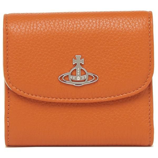 ヴィヴィアンウエストウッド 財布 VIVIENNE WESTWOOD 51070026 41082 F401 MEDIUM WALLET WITH COIN POCKET レディース 三つ折り財布 ORANGE 詳細画像