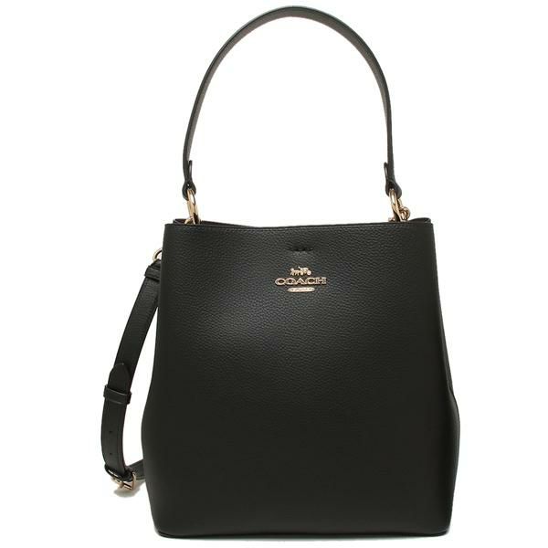 コーチ バッグ COACH 91122 IMLON タウン バケット バッグ レディース ショルダーバッグ 無地 ブラック オックスブラッド1 黒 詳細画像