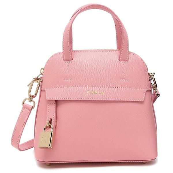 フルラ バッグ FURLA 1057369 BAHR ARE 04A FURLA PIPER MINI DOME パイパー ミニ ドーム レディース ハンドバッグ 無地 PINK h 詳細画像