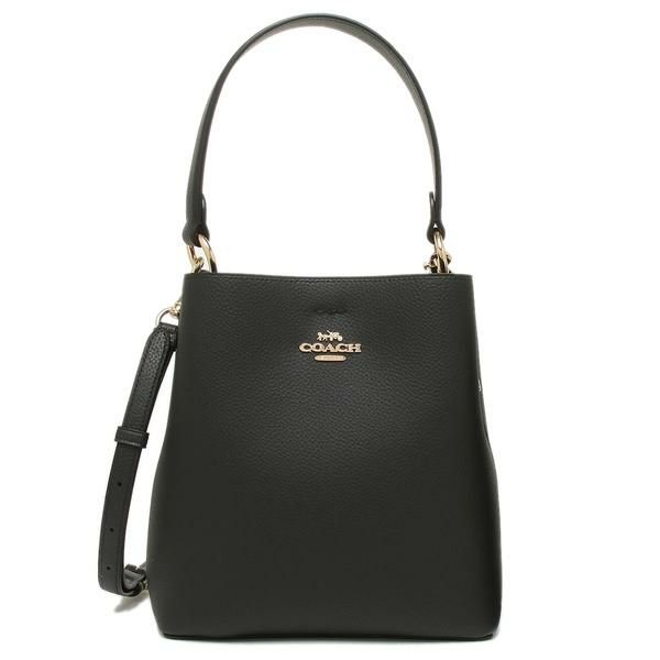 コーチ バッグ COACH 1011 IMLON スモール タウン バケツ バッグ レディース ハンドバッグ ショルダーバッグ 無地 ブラック オックスブラッド1 黒 詳細画像