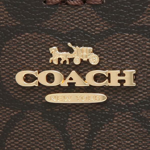 コーチ バッグ COACH 2312 IMAA8 スモール タウン バケツ バッグ シグネチャー キャンバス レディース ハンドバッグ ショルダーバッグ ブラウン ブラック 茶色 詳細画像