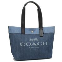 コーチ バッグ COACH 91131 SVDE トート レディース トートバッグ デニム 青 A4対応