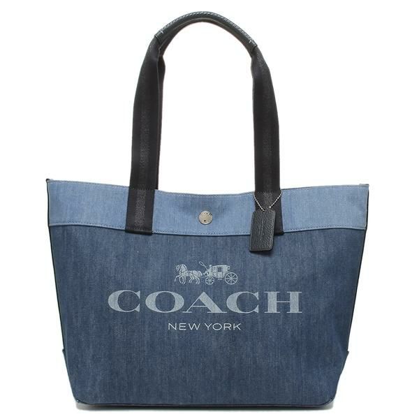 コーチ バッグ COACH 91131 SVDE トート レディース トートバッグ デニム 青 A4対応 詳細画像