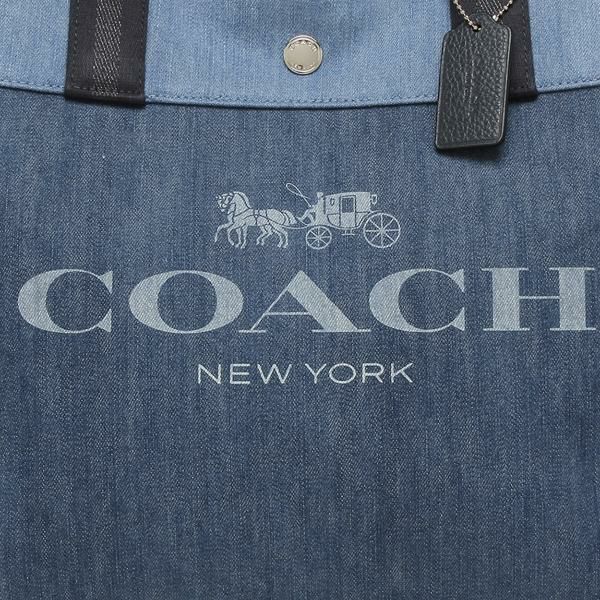 コーチ バッグ COACH 91131 SVDE トート レディース トートバッグ デニム 青 A4対応 詳細画像