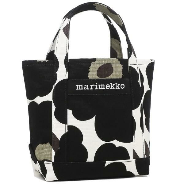 マリメッコ バッグ MARIMEKKO 048294 030 SEIDI PIENI UNIKKO BAG セイディ ピエニ ウニッコ レディース ハンドバッグ トートバッグ 花柄 WHITE/BLACK 黒