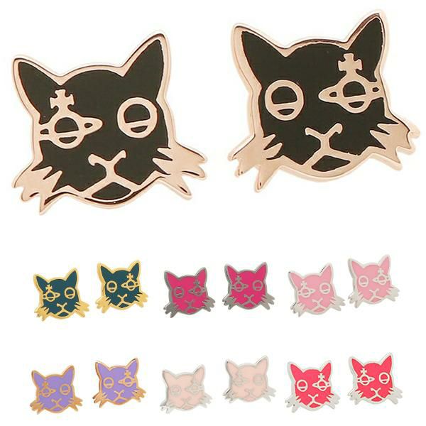 Vivienne Westwood 猫デザインピアス (美品) vi-62010028-g135_1.jpg
