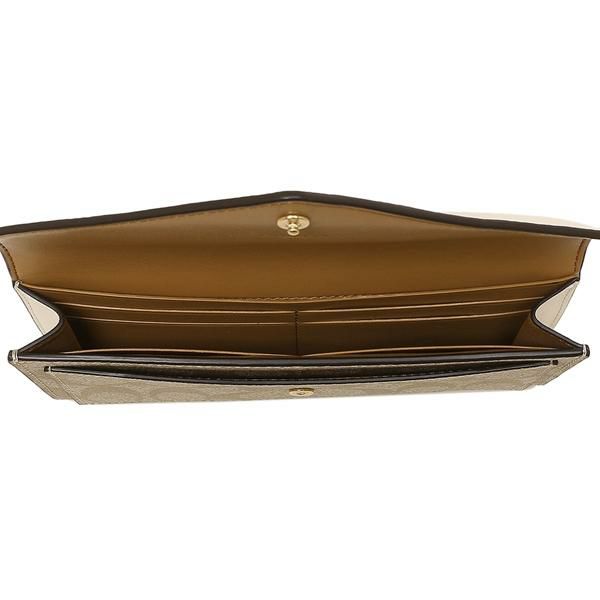 コーチ 財布 COACH 3034 IMDQC スリム エンベロープ ウォレット シグネチャー キャンバス レディース 長財布 ライトカーキ チョーク 詳細画像