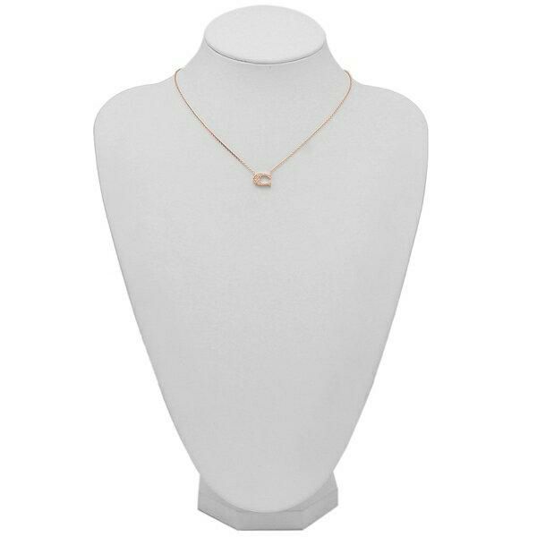 コーチ ネックレス アクセサリー COACH F91433 RGD PAVE SIGNATURE NECKLACE レディース ペンダント ROSE GOLD 詳細画像