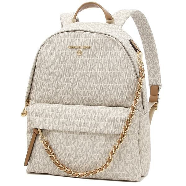 マイケルコース バッグ MICHAEL KORS 30T0G04B6B 149 SLATER MD BACKPACK レディース リュック・バックパック VANILLA/ACRN 白 詳細画像