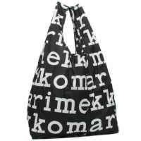 マリメッコ バッグ MARIMEKKO 048854 910 SMARTBAGS MARILOGO スマートバッグ マリロゴ レディース トートバッグ エコバッグ BLACK/WHITE 黒 A4対応