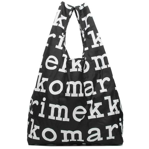 マリメッコ バッグ MARIMEKKO 048854 910 SMARTBAGS MARILOGO スマートバッグ マリロゴ レディース トートバッグ エコバッグ BLACK/WHITE 黒 A4対応 詳細画像