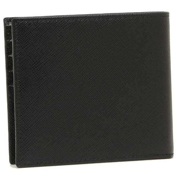 プラダ 財布 PRADA 2MO513 QHH F0002 SAFFIANO TRIANGOLO サフィアーノ メンズ 二つ折り財布 無地 NERO 黒 詳細画像