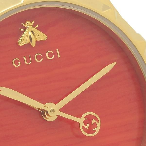 グッチ 時計 GUCCI YA126556 28MM GーTIMELESS Gタイムレス クォーツ レディース腕時計ウォッチ レッド/ブラック 詳細画像