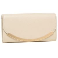 シーバイクロエ 財布 SEE BY CHLOE CHS17WP582349 24H LIZZIE LONG WALLET WITH FLAP リジー リッジー レディース 長財布 無地 CEMENT BEIGE