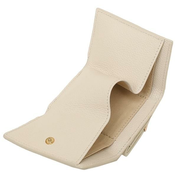シーバイクロエ 財布 SEE BY CHLOE CHS19AP891349 24H LIZZIE TRIーFOLD リジー リッジー ミニ財布 レディース 三つ折り財布 無地 CEMENT BEIGE 詳細画像