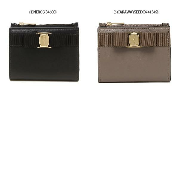 フェラガモ 財布 二つ折り財布 ヴァラ ミニ財布 リボン レディース Salvatore Ferragamo 22E009 詳細画像