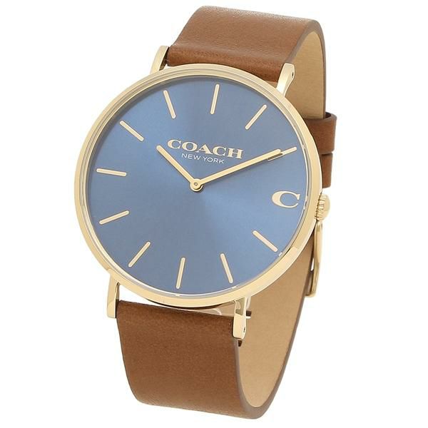 コーチ 時計 COACH 14602473 CHARLES チャールズ 41MM クォーツ メンズ腕時計 ウォッチ BROWN/BLUE 詳細画像