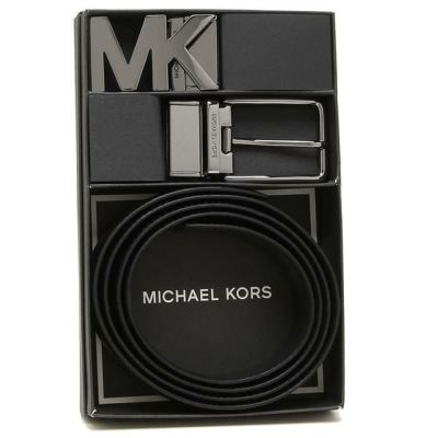 マイケルコース ベルト MICHAEL KORS 36H9LBLY1L 4 IN 1 BELT BOX SET メンズ ベルト 無地 BLACK/BROWN 黒