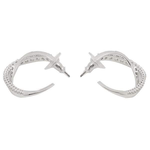 スワロフスキー ピアス アクセサリー SWAROVSKI 5563908 TWIST フープピアス レディース シルバー/ホワイト 詳細画像