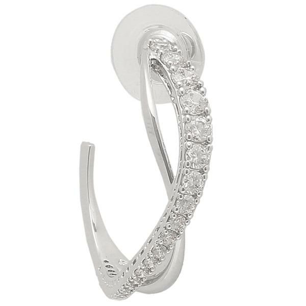 スワロフスキー ピアス アクセサリー SWAROVSKI 5563908 TWIST フープピアス レディース シルバー/ホワイト 詳細画像