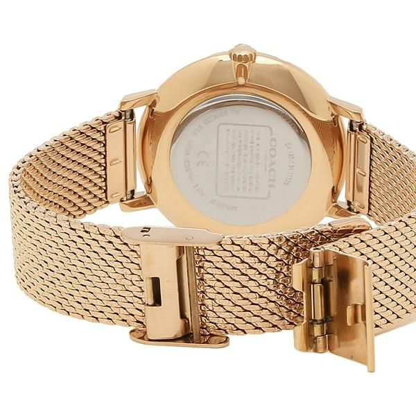 コーチ 時計 COACH 14503360 AUDREY オードリー 31MM クォーツ マザーオパール メッシュ レディース腕時計ウォッチ ゴールド 詳細画像