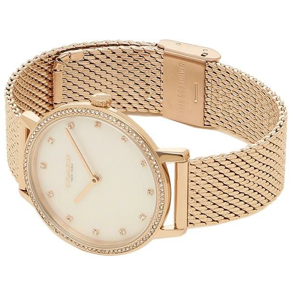 コーチ 時計 COACH 14503360 AUDREY オードリー 31MM クォーツ マザーオパール メッシュ レディース腕時計ウォッチ ゴールド 詳細画像