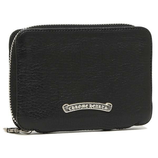 クロムハーツ 財布 CHROME HEARTS 116664 BLACK WLT BBY BANK ROBBER メンズ 二つ折り財布 無地 BLACK 黒 詳細画像