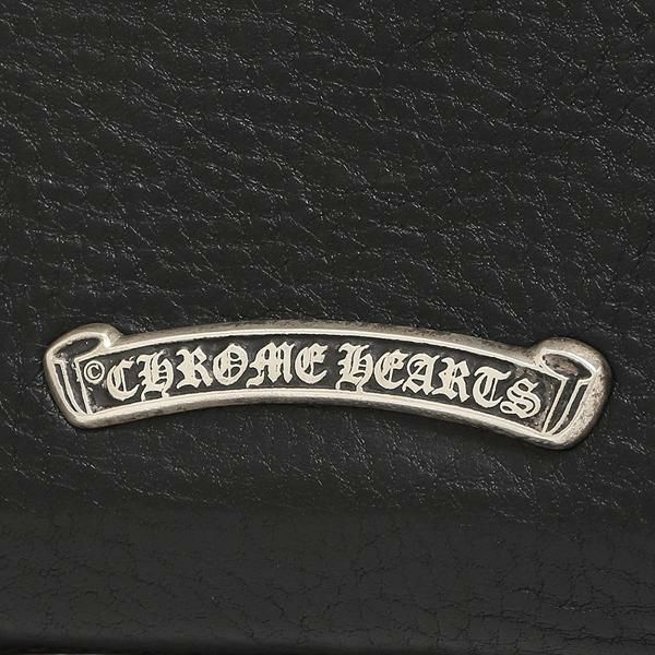 クロムハーツ 財布 CHROME HEARTS 116664 BLACK WLT BBY BANK ROBBER メンズ 二つ折り財布 無地 BLACK 黒 詳細画像