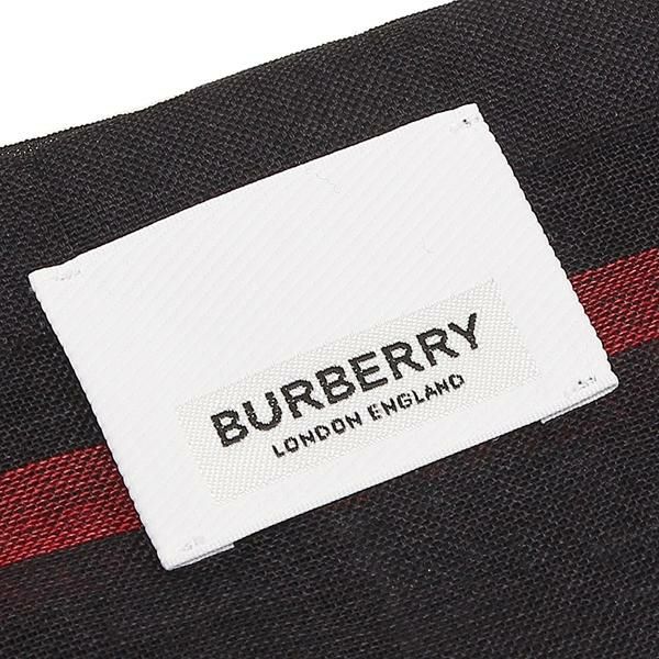 バーバリー マフラー BURBERRY 8015406 A1222 GIANT CHECK ジャイアントチェック ライトウェイトチェック 220×70cm ウール シルク スカーフ チェック NAVY 紺 詳細画像