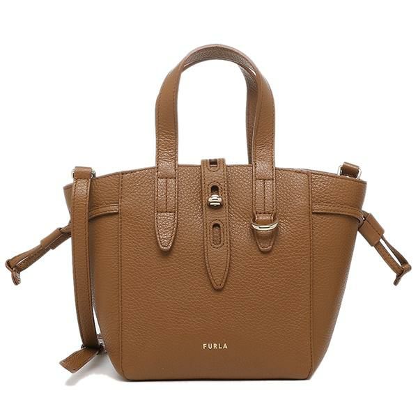 フルラ バッグ FURLA BASRFUA HSF000 03B00 FURLA NET MINI TOTE ネット レディース ハンドバッグ ショルダーバッグ 無地 COGNAC h 茶色 詳細画像